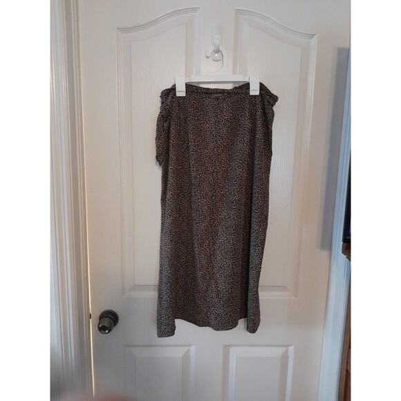 Vintage Mevisto Wrap Skirt With Cheetah Design Size 12. B48 - Picture 2 of 4